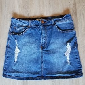 Denim Mini Skirt